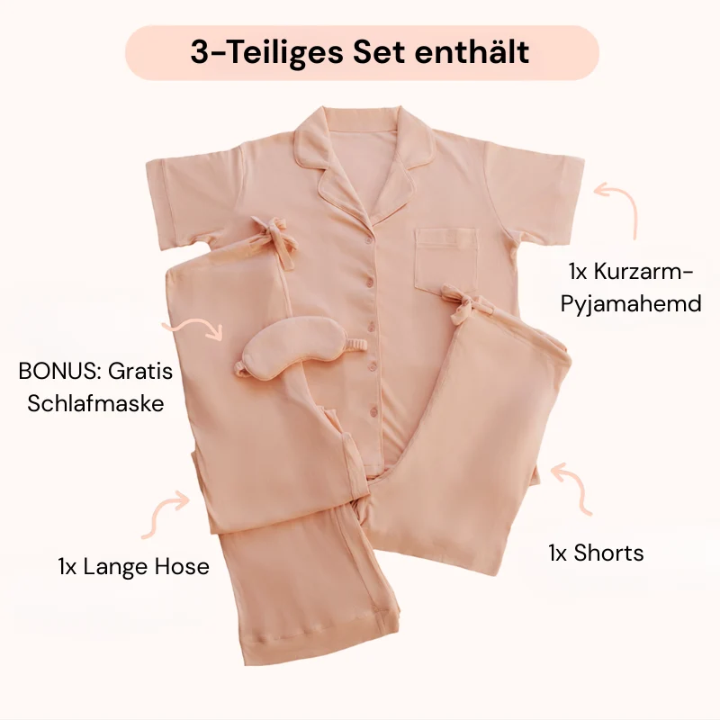 Schwangerschafts-Pyjama 3-teiliges Set