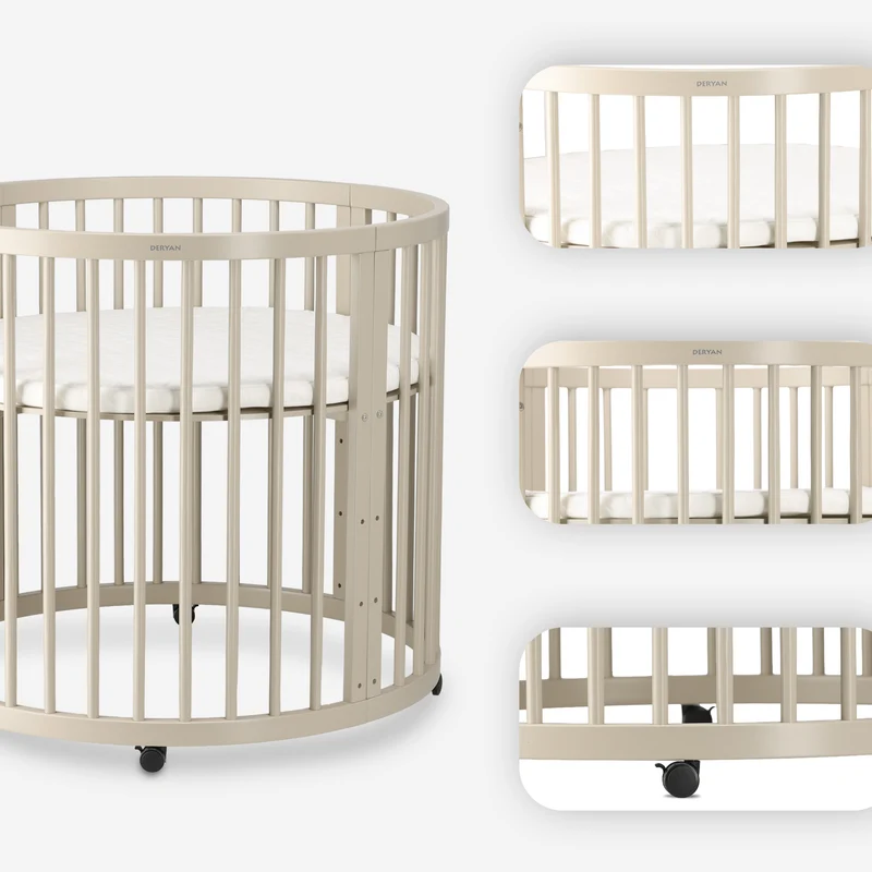 Willow Houten Ronde Box inclusief matras - Sand