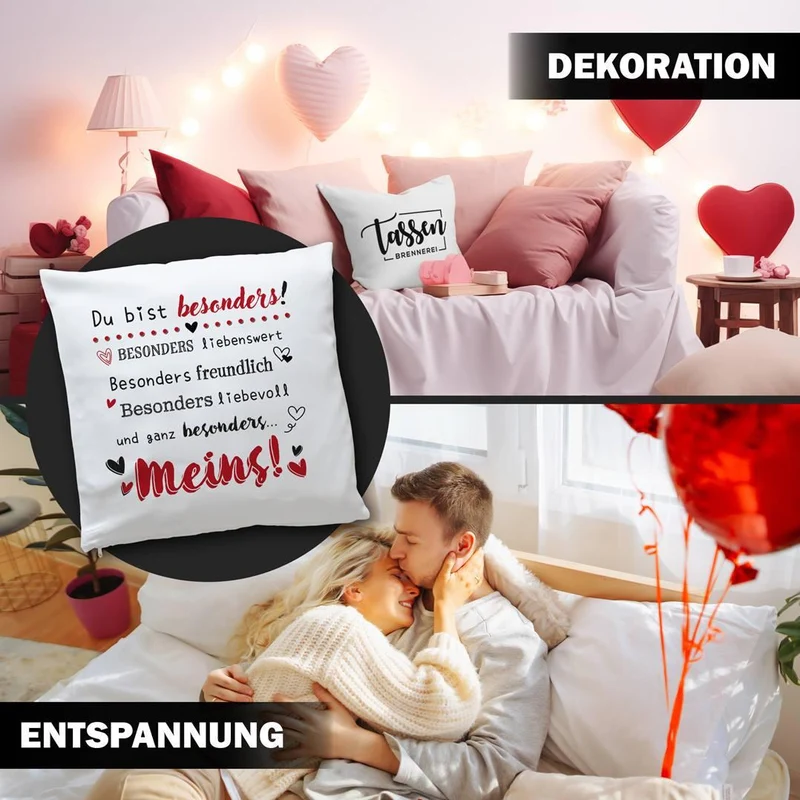 Kissen - Du bist besonders liebenswert, freundlich, liebevoll... Meins!