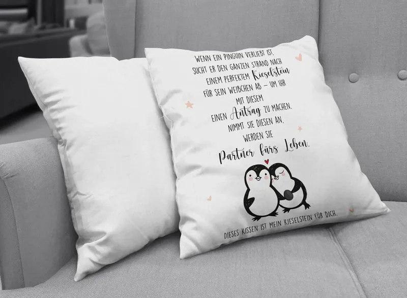 Kissen - Pinguin Liebe