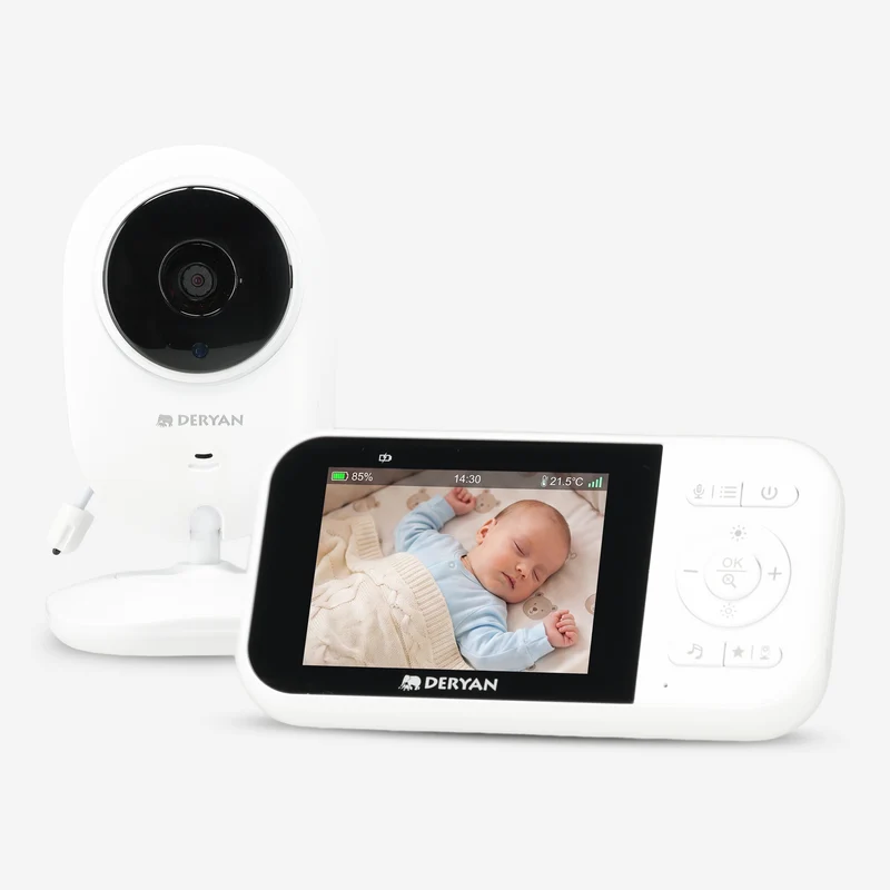 Draadloze Baby monitor – 2,8 inch Scherm – Nachtzicht – Terugspreekfunctie