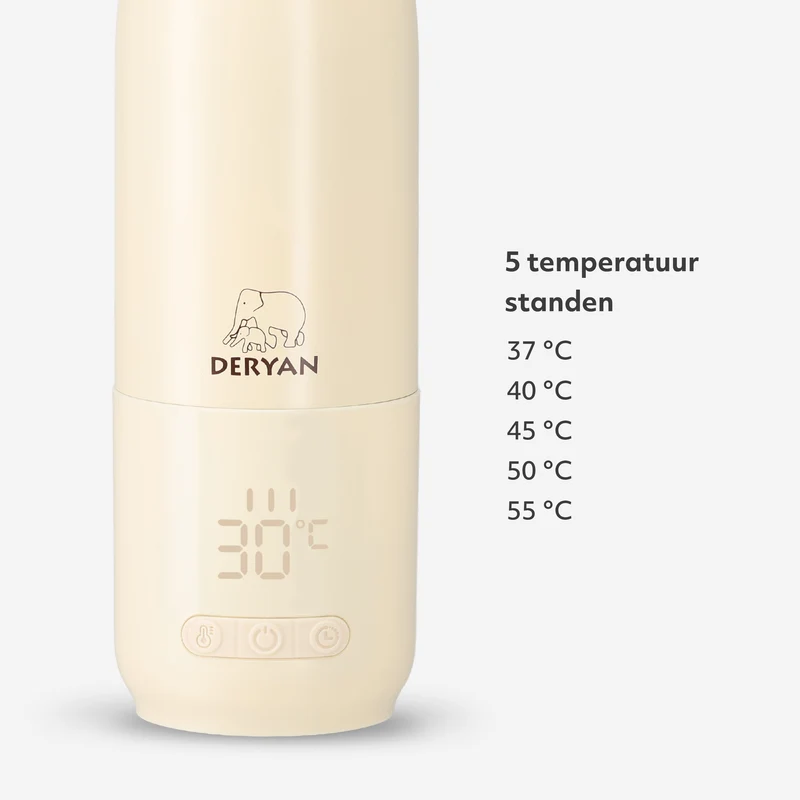 Draagbare Elektrische Flessenverwarmer - Draadloos - Créme