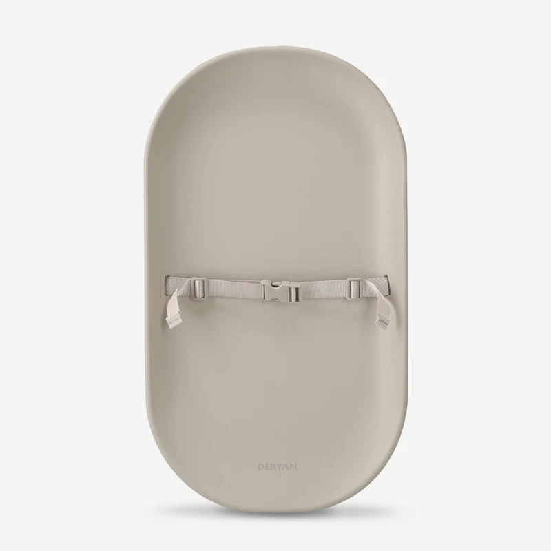 Verschoonkussen & Aankleedkussen – Multifunctioneel Waterdicht Verschoonmatje met Verhoogde Randen, Antislip PU-schuim – Comfortabel, Veilig & Hygiënisch Taupe