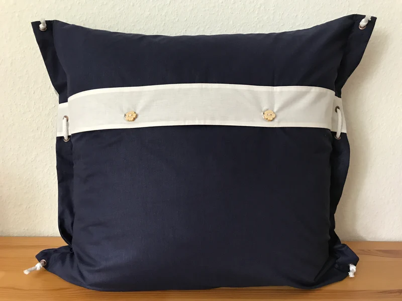 Maritime Kissenhülle, Landhausstil Kissenbezug * Beach * blau/weiß