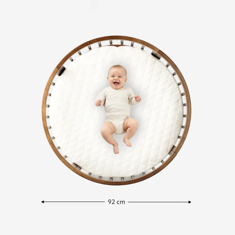 Willow Houten Ronde Box inclusief matras - Warm brown