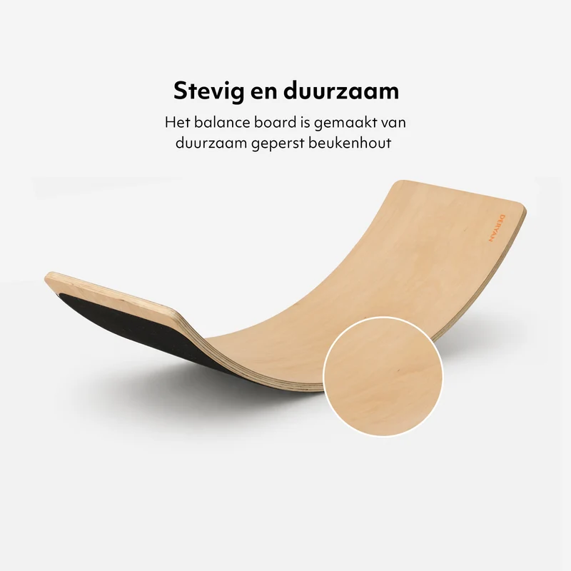 Balance Board Hout met Vilt 90 cm (Tweede kans)