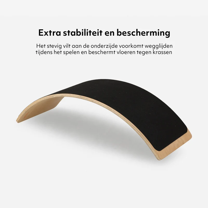 Balance Board Hout met Vilt 90 cm (Tweede kans)