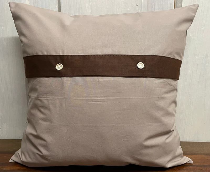 1x Personalisierte Kissenhülle, Landhausstil Kissenhülle * Kissenbezug * Dekokissen * beige