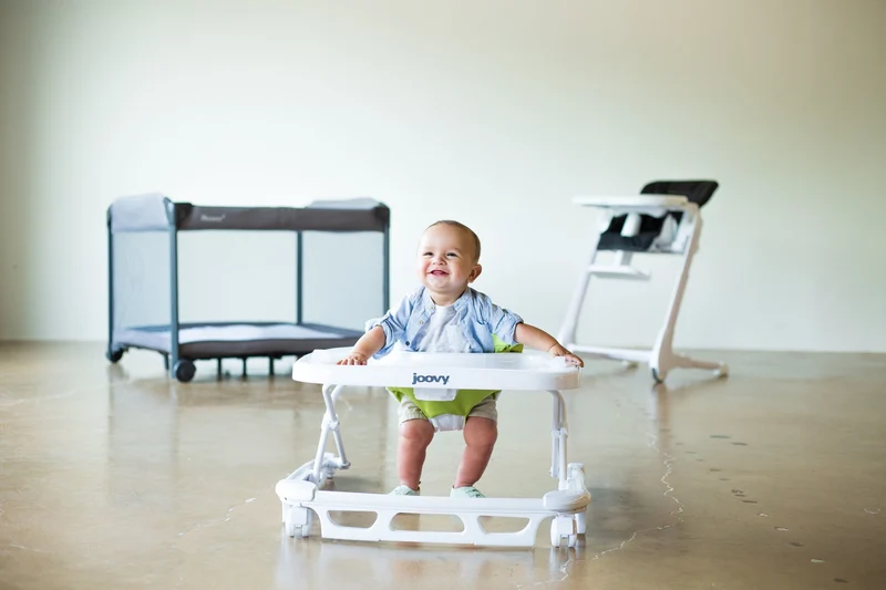 Joovy Spoon Luxe Loopstoel - Inklapbare Loopstoel - Groen (Outlet)