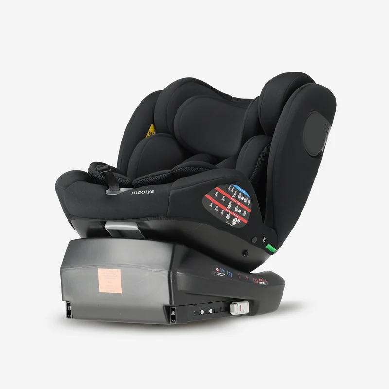 Indy Luxe Autostoel i-Size - 360° Draaibaar - Isofix - Zwart