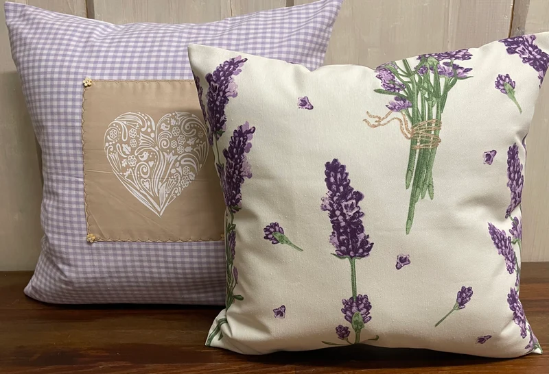Landhausstil Kissenhülle * Kissenbezug * Dekokissen * Lavendel