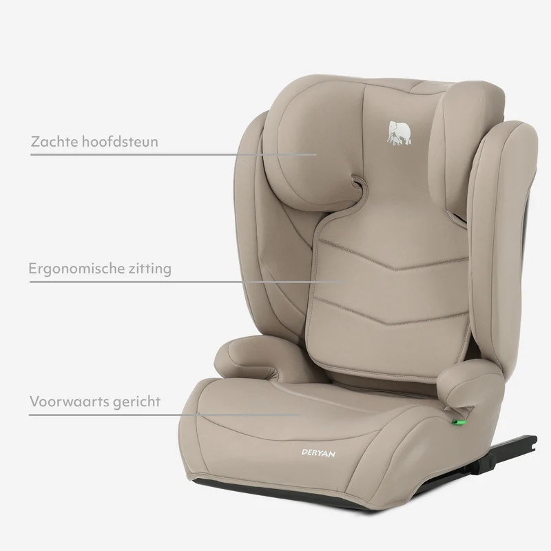 Charlie Luxe i-Size/isofix Autostoel Vanaf 3,5 jaar tot ca. 12 jaar - 100-150 cm - Truffle Nougat