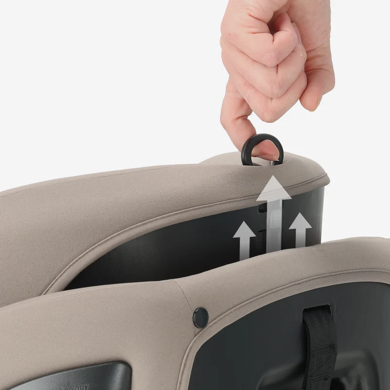 Carter Luxe i-Size/isofix Autostoel 76-150 cm - 9-36 kg - Diepe zitting - Afstelbare hoofdsteun - Veiligheidssystemen - Eenvoudig te reinigen - Groep 1/2/3 - Truffle Nougat