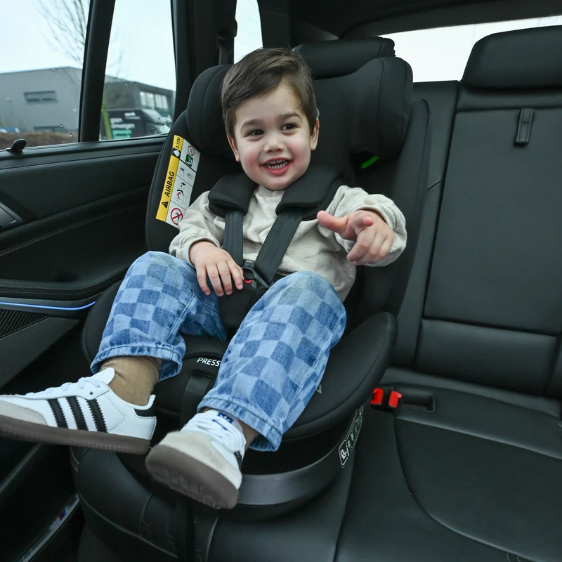 Carly Luxe i-Size Autostoel - 0-36kg - Isofix + steunpoot - 360 draaibaar - Truffle Nougat