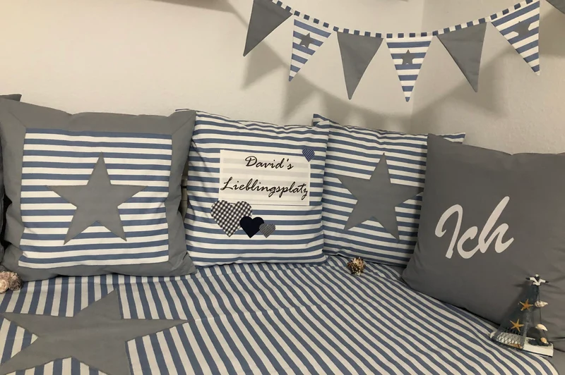 Personalisierte Kissenhülle, Landhausstil Kissenbezug * Dekokissen * …. Lieblingsplatz *