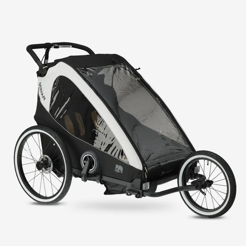 Luxe Fietskar V2 - Wandelwagen - Hardloopkinderwagen Cream