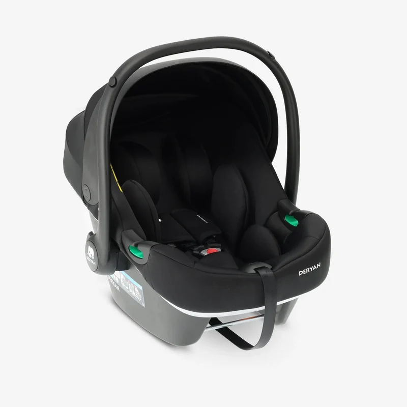 Deryan i-Size-Autokindersitz – Schwarz – Ab der Geburt – Isofix-Autokindersitz 0+