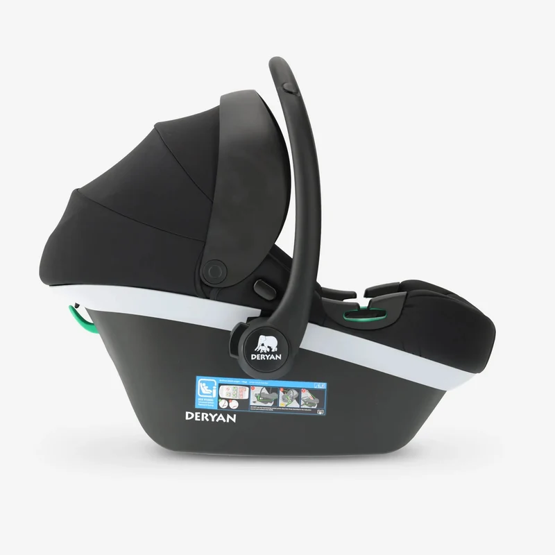 Deryan i-Size-Autokindersitz – Schwarz – Ab der Geburt – Isofix-Autokindersitz 0+