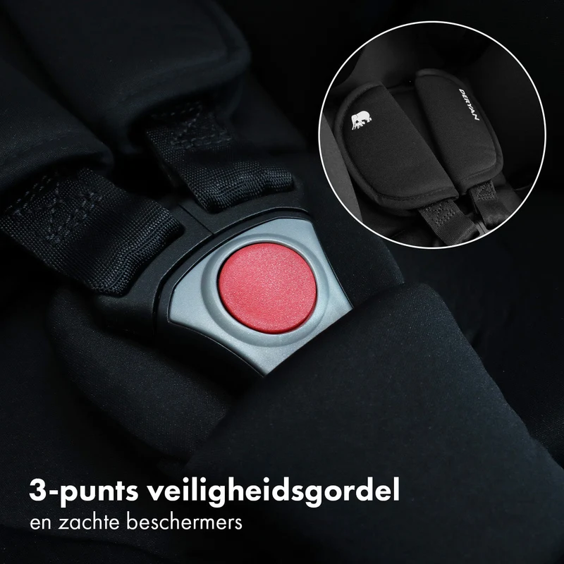Deryan i-Size-Autokindersitz – Schwarz – Ab der Geburt – Isofix-Autokindersitz 0+