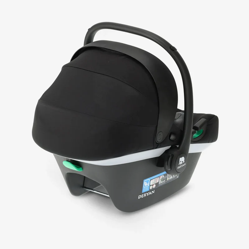 Deryan i-Size-Autokindersitz – Schwarz – Ab der Geburt – Isofix-Autokindersitz 0+