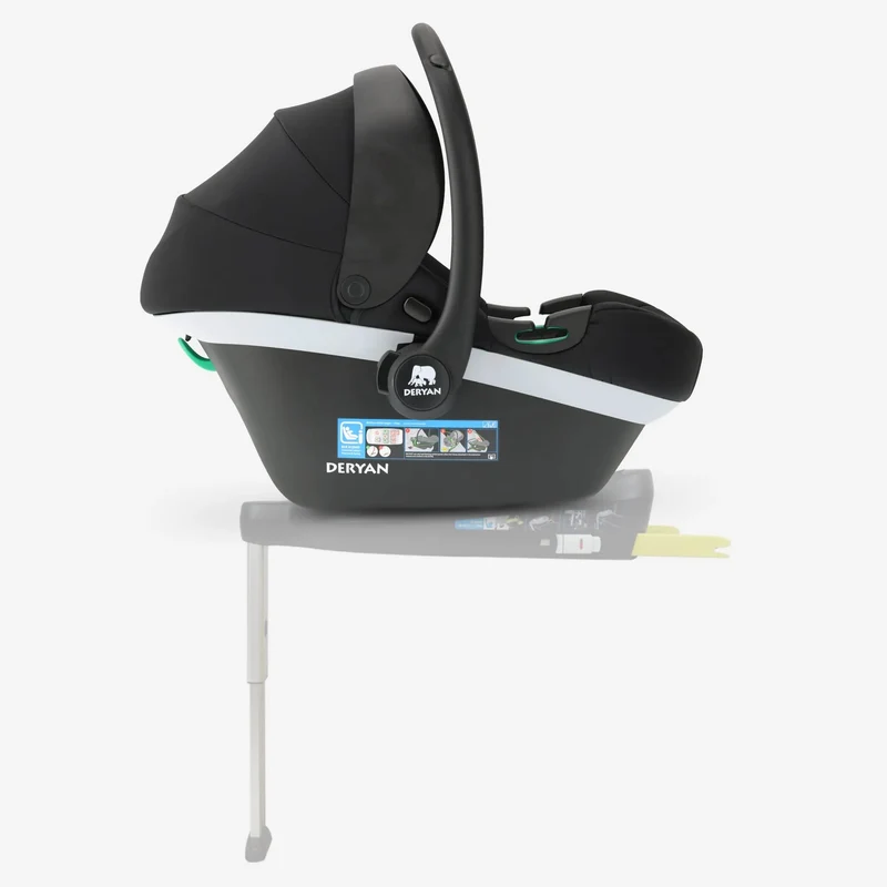 Deryan i-Size-Autokindersitz – Schwarz – Ab der Geburt – Isofix-Autokindersitz 0+