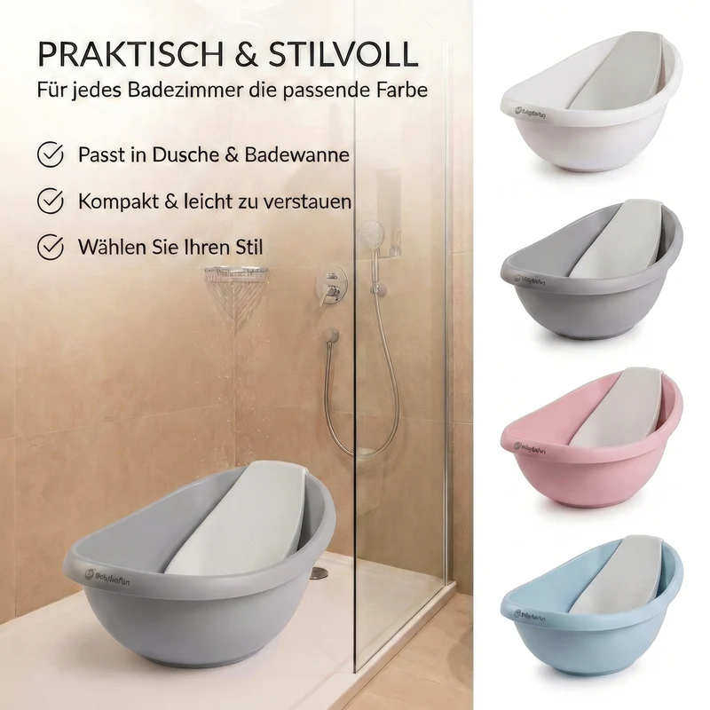 Baby Badewanne mit Badewanneneinsatz für Neugeborene