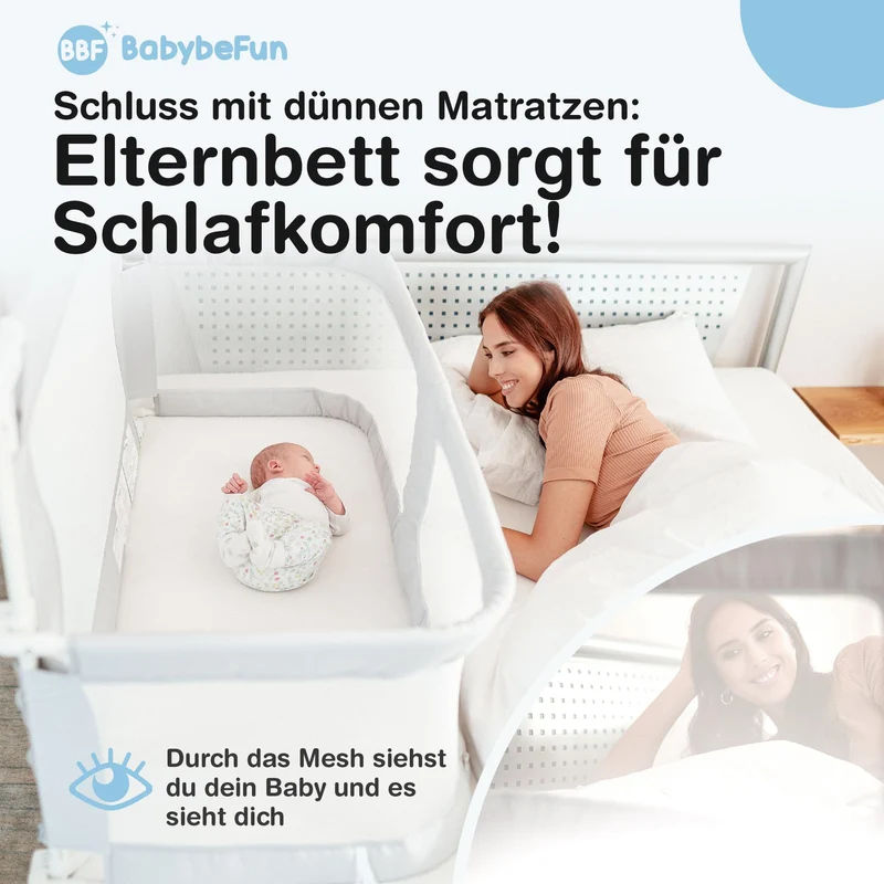 Alternatives Beistellbett - Stillen direkt im Bett