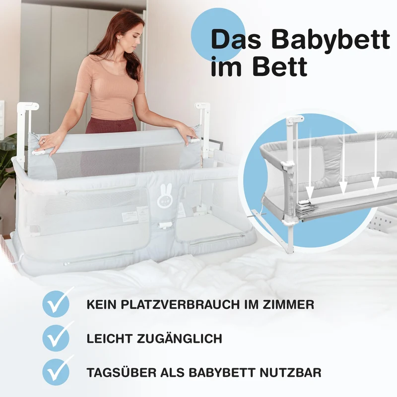 Alternatives Beistellbett - Stillen direkt im Bett