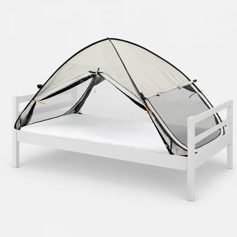 Bettzelt Pop-Up Ivory - 200x90cm - Moskitonetz höchster Qualität