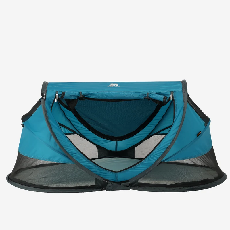 Deryan Kleinkind-Luxus-Campingbett - Inklusive selbstaufblasbarer Matratze - Ocean