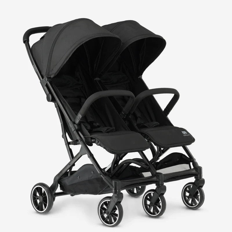 Deryan Luxe Rolo X2 Double Buggy - Duo Buggy - Schwarz