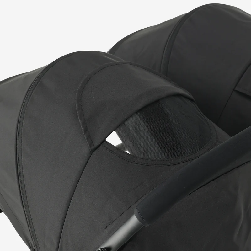 Deryan Luxe Rolo X2 Double Buggy - Duo Buggy - Schwarz