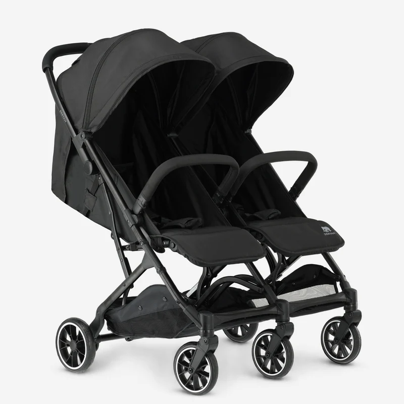 Deryan Luxe Rolo X2 Double Buggy - Duo Buggy - Schwarz
