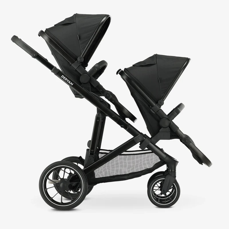 Deryan Evy V2 Kinderwagen - Duo Kinderwagen Schwarz