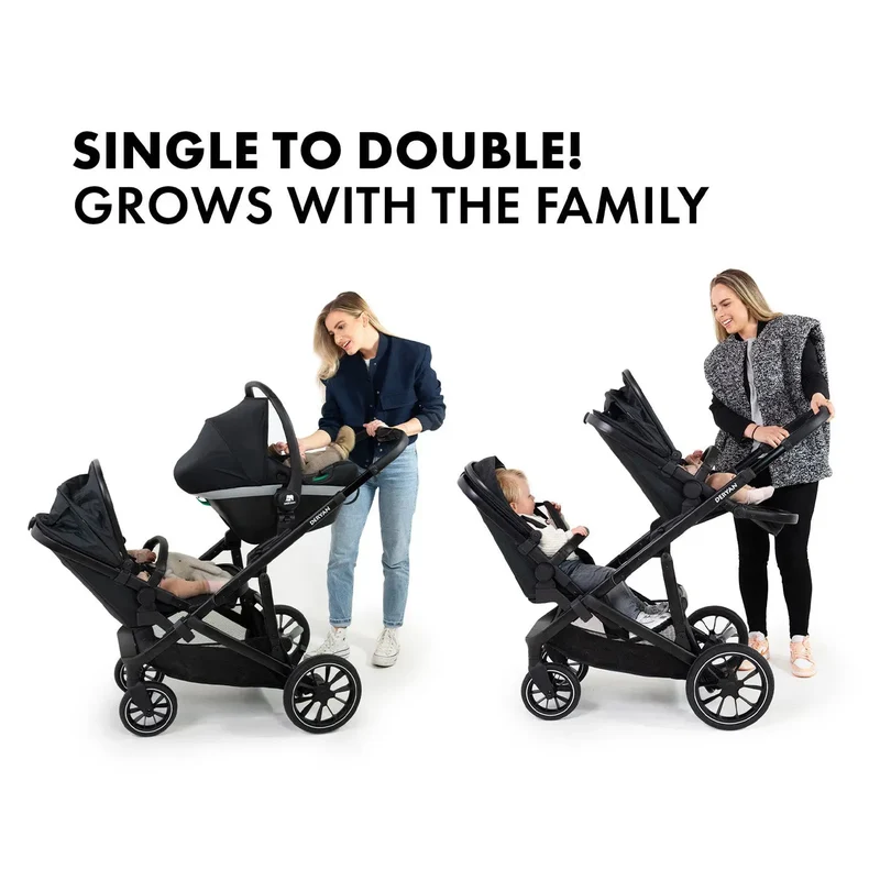 Deryan Evy V2 Kinderwagen - Duo Kinderwagen Schwarz
