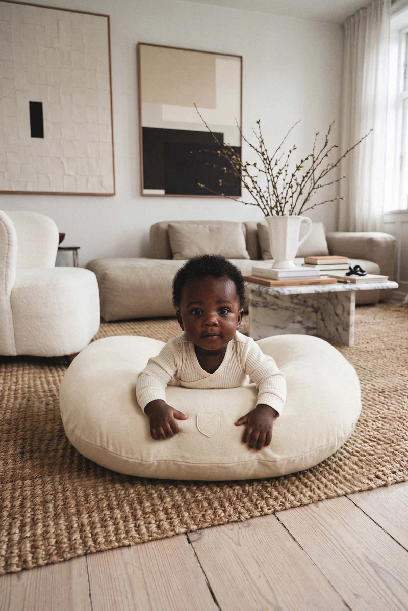 HUG BABY Breastfeeding Pillow - Beige