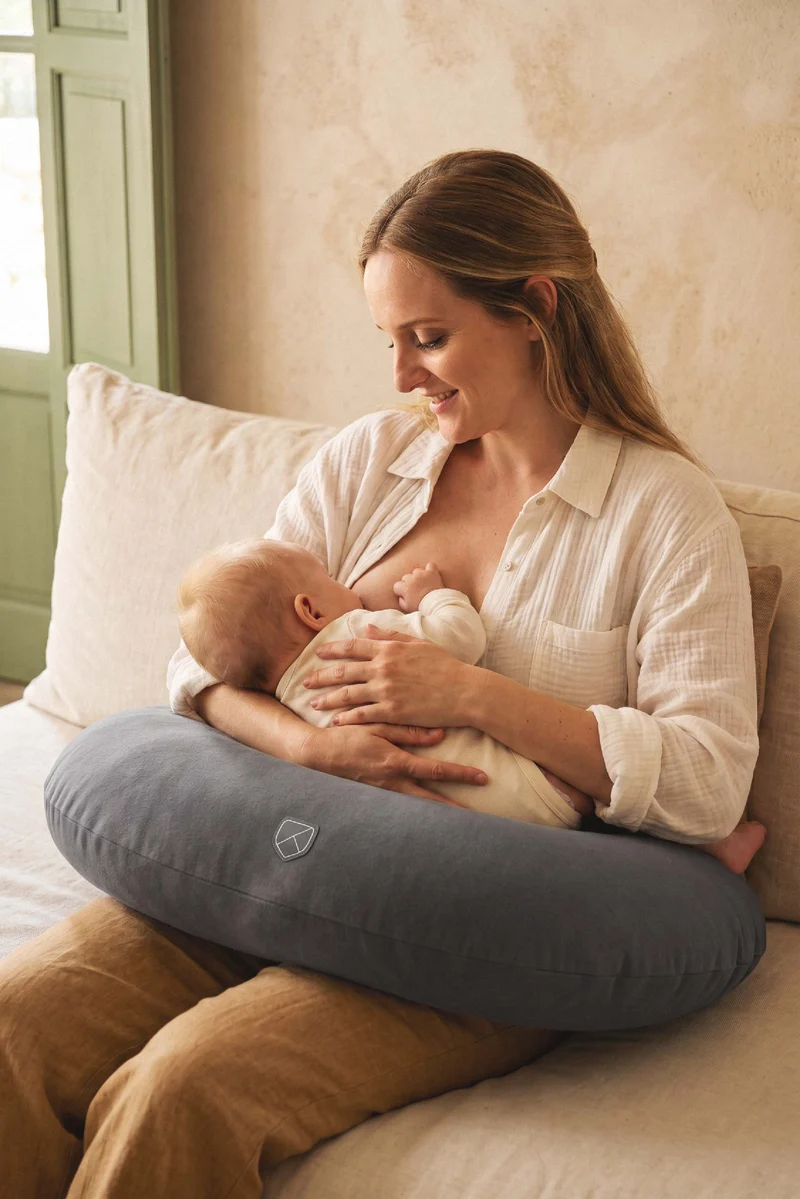 HUG BABY Breastfeeding Pillow - Dark Grey
