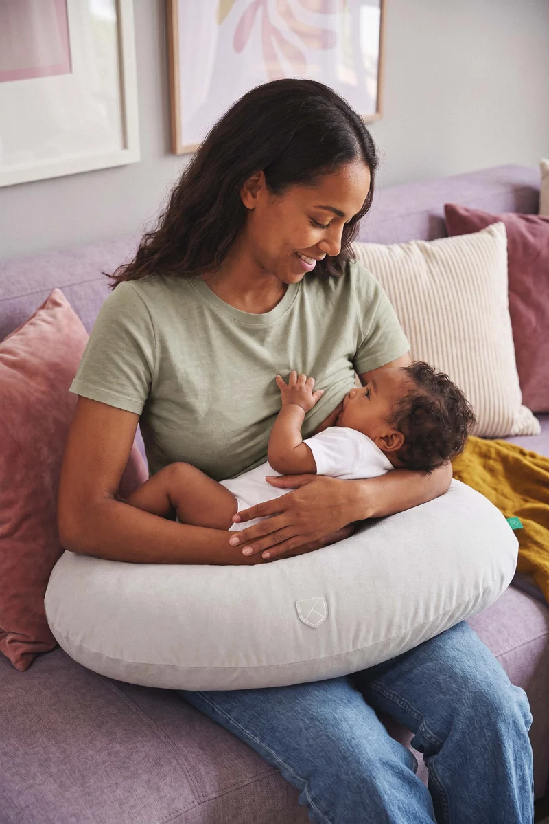 HUG BABY Breastfeeding Pillow - Light Grey