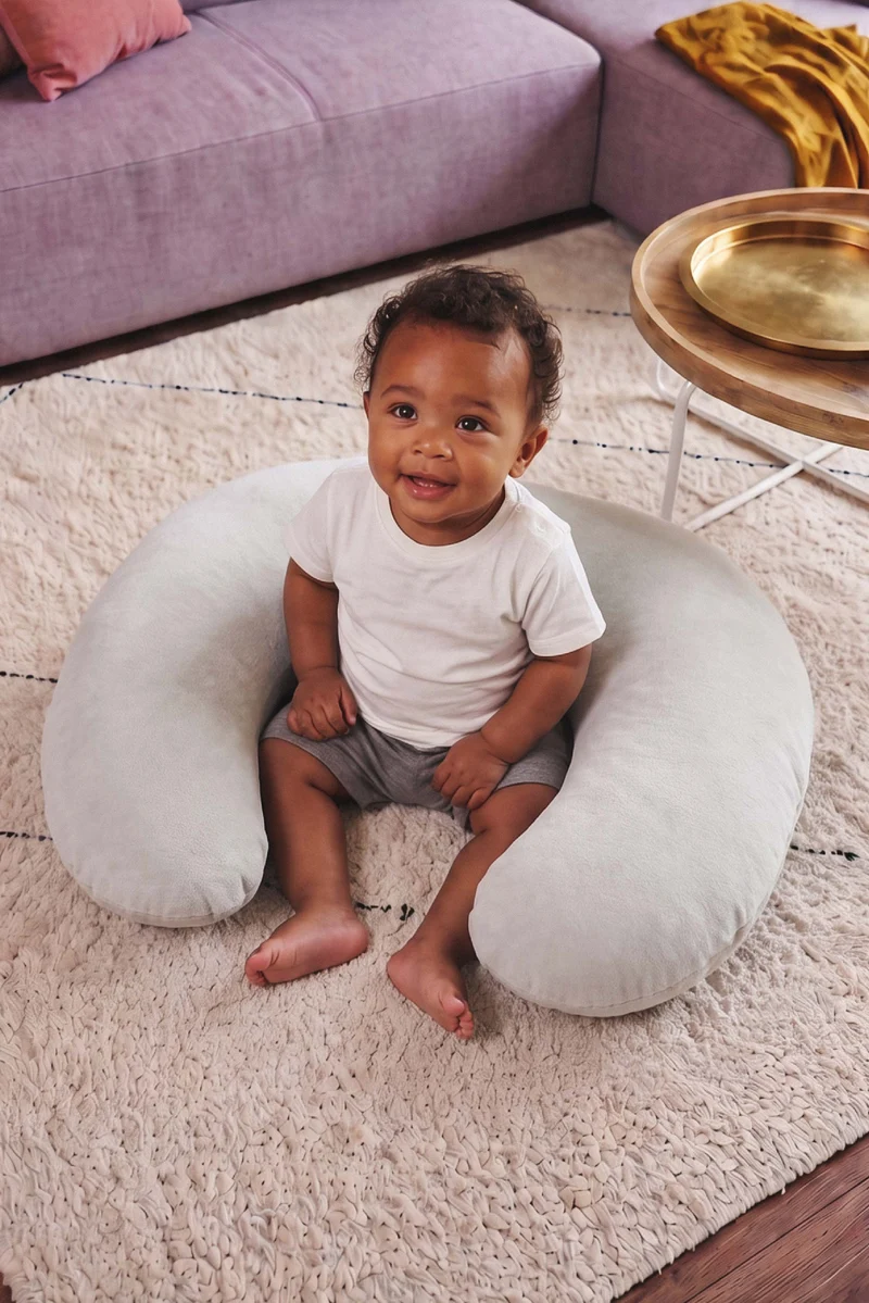 HUG BABY Breastfeeding Pillow - Light Grey