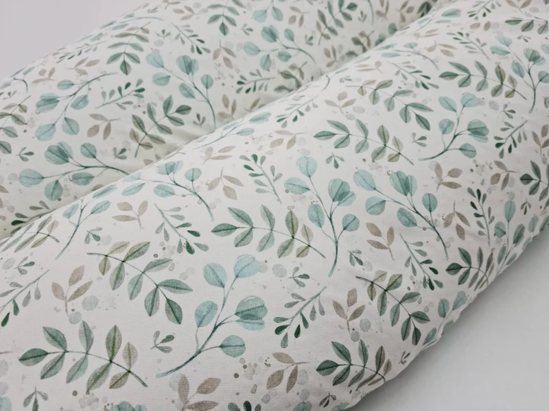 Stillkissen oder Seitenschläferkissen Lagerungskissen Blätter mint von Atelier MiaMia