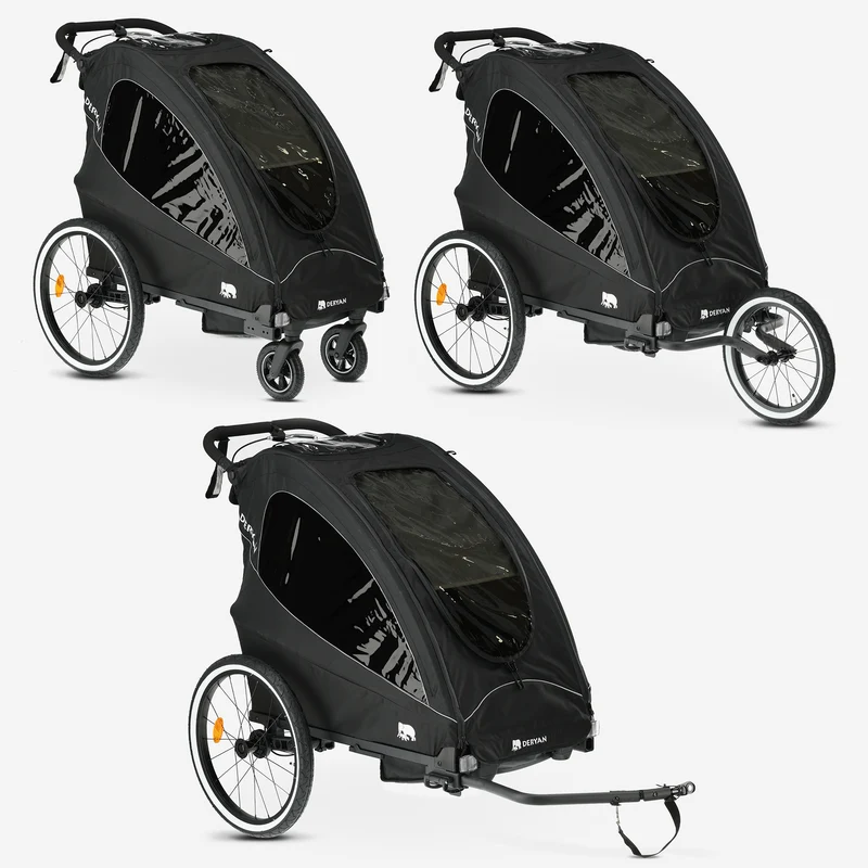 Luxury Bicycle Trailer - Fahrradanhänger und laufender Kinderwagen - 1 Person