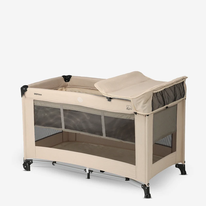 Deryan Luxury Camping Bett Creme