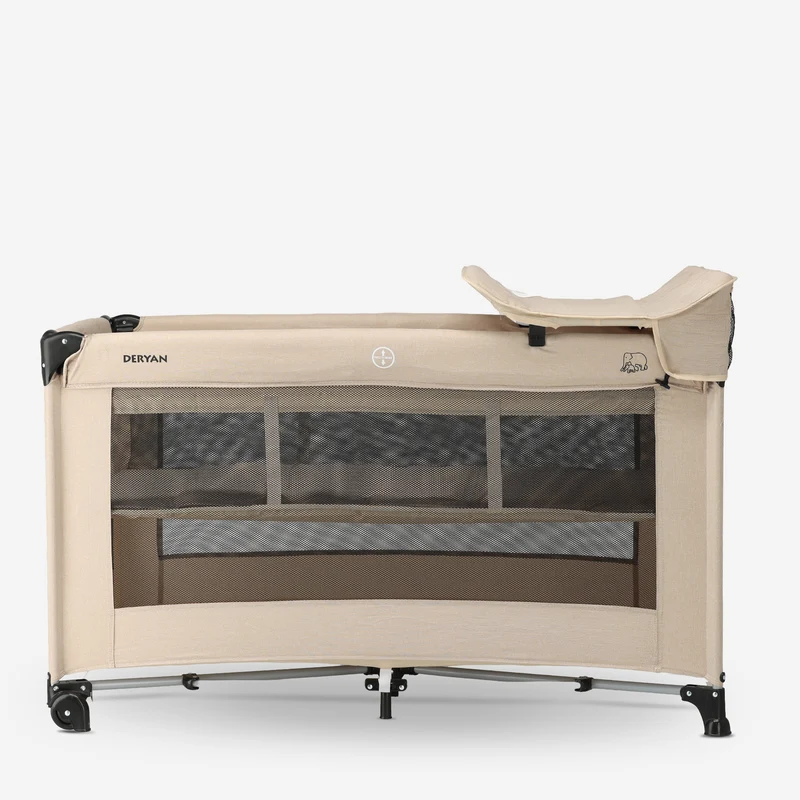 Deryan Luxury Camping Bett Creme
