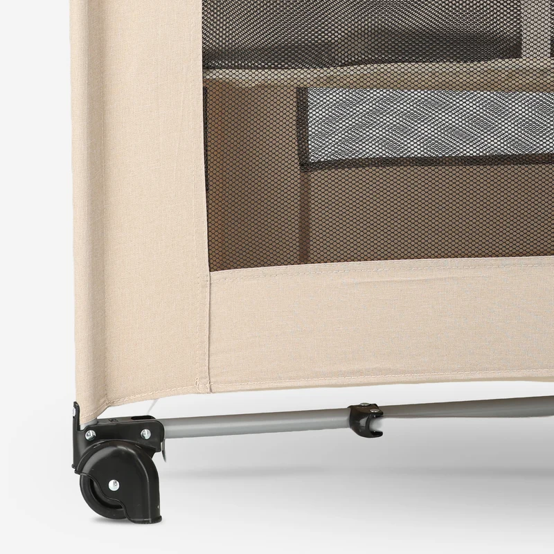 Deryan Luxury Camping Bett Creme