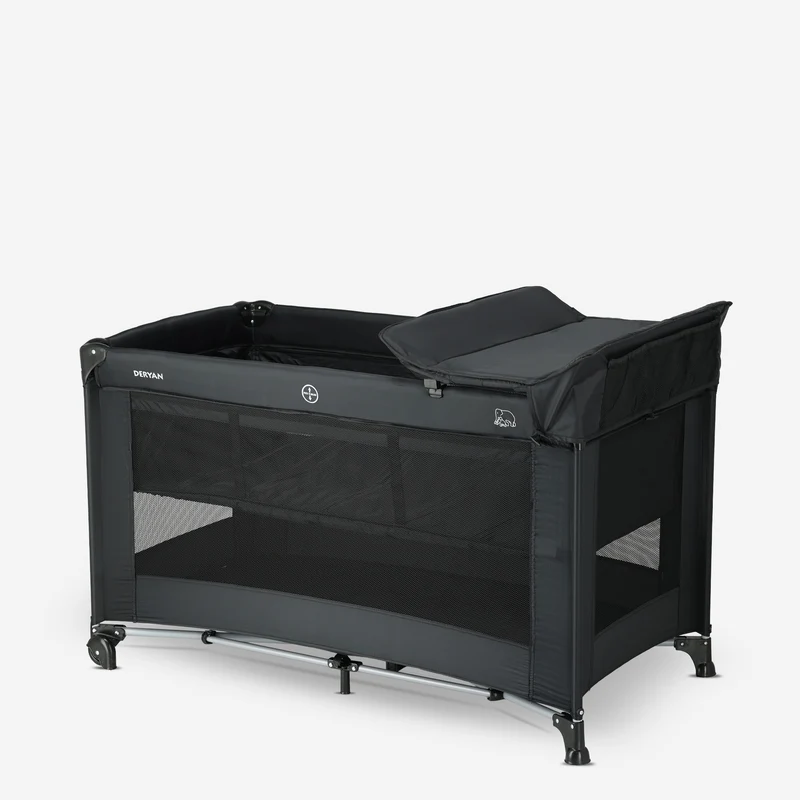 Deryan Luxury Camping Bett Schwarz