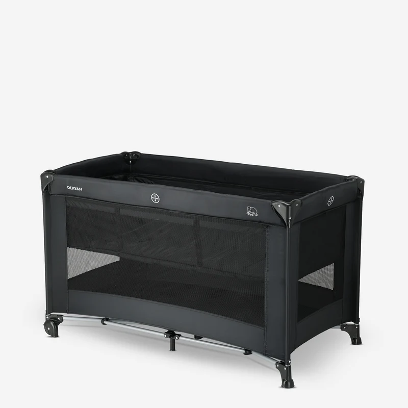 Deryan Luxury Camping Bett Schwarz