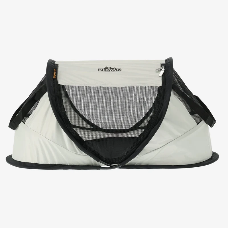 Deryan Dogs & Cats - Luxury Pop-Up Pet Travel-Cot - Hundeauslauf - Pop-up-System - Klappbare Bank - Extra dickes Netz - Small