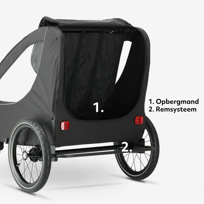Luxe Fietskar 2 persoons - Zwart