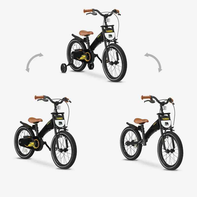Deryan 3-in-1-Kinderfahrrad 16 Zoll