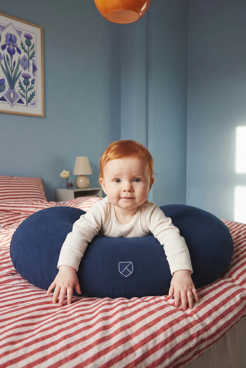 HUG BABY Breastfeeding Pillow - Dark Blue